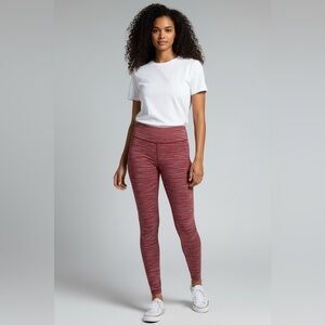 Nobull Women’s Red Space Dye Athletic Leggings Size Small